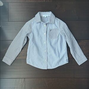 Jacadi Paris Striped Button Collared Shirt 4T